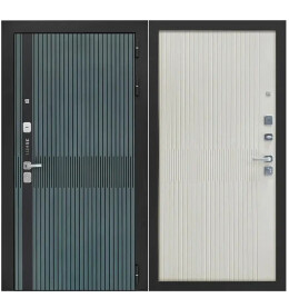 Дверь входная Lukse-503 Vellutto Verde/Капучино, 2 замка