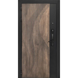 Дверь входная Lukse-505 Шведская вишня/Софт белый снег, 2 замка, с ночной задвижкой