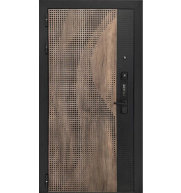 Дверь входная Lukse-505 Шведская вишня/Софт белый снег, 2 замка