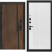 Дверь входная Lukse-507 Орех американский/Дуб беловежский, 2 замка