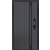 Дверь входная Vetro 1 Графит/Эмалит белый, 2 замка, с ночной задвижкой
