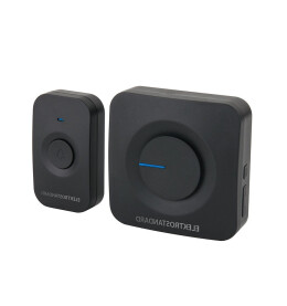 Дверной звонок «DBQ23M WL 52M» IP44 Черный беспроводной