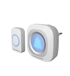 Дверной звонок «DBQ25M WL 36M» IP44 Белый беспроводной