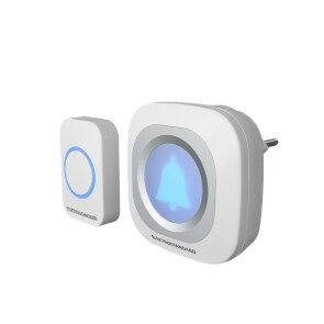 Дверной звонок «DBQ25M WL 36M» IP44 Белый беспроводной