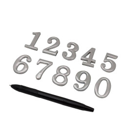 Цифра самоклеющаяся DN-01-1-Z CR Хром (ЦАМ)