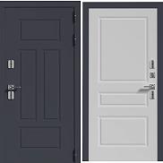 Дверь входная PP ВМ-103 Серый Винорит/Белый софт с терморазрывом