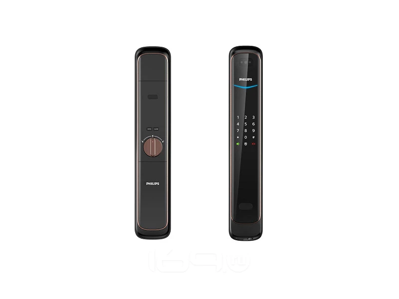 Замок электронный с идентификацией по лицу Philips EasyKey 702 (face unlock), Медный