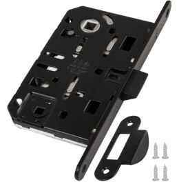 B01102.50.93.567 Защелка врезная WC (черный) MEDIANA EV. (инд.упак+B01000.13)