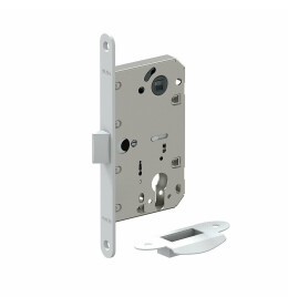 Замок для межкомнатной двери пластиковый язычок «Bravo P-3-CL» W Белый