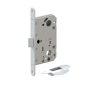Замок для межкомнатной двери пластиковый язычок «Bravo P-3-CL» W Белый (пром.)
