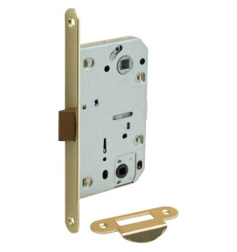 Защелка для межкомнатной двери пластиковый язычок «Bravo P-3-WC» Золото