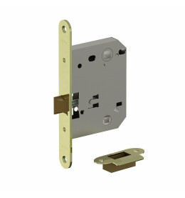 Защелка для межкомнатной двери пластиковый язычок «Bravo P-2R-WC» G Золото