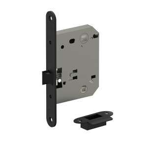 Защелка для межкомнатной двери пластиковый язычок «Bravo P-2R-WC» SB МатЧерный