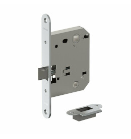 Защелка для межкомнатной двери пластиковый язычок «Bravo P-2R-WC» SC МатХром