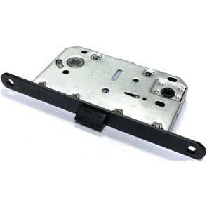 Защелка межкомнатная под фиксатор Vantage P96 BL черный (пластик.язычек)