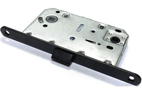 Защелка межкомнатная под фиксатор Vantage P96 BL черный (пластик.язычек)
