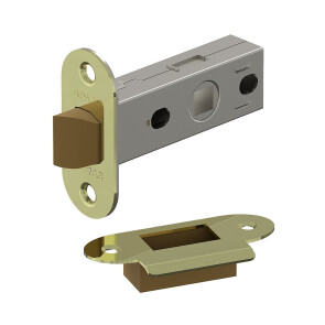 Защелка для межкомнатной двери пластиковый язычок «Bravo P-1R» G Золото