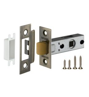 Защелка врезная PLASTP12-45-25 (P12-45) AB бронза