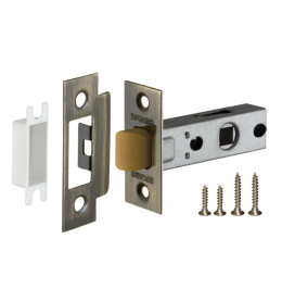 Защелка врезная PLASTP12-45-25 (P12-45) AB бронза