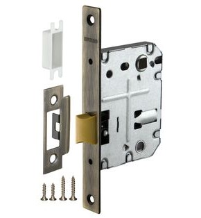Защелка врезная PLASTP72-50 (P72-50) AB бронза