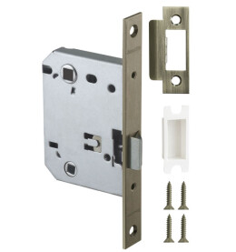 Защелка врезная METLH720-50 (LH 720-50) AB бронза Box на 70мм /прям/