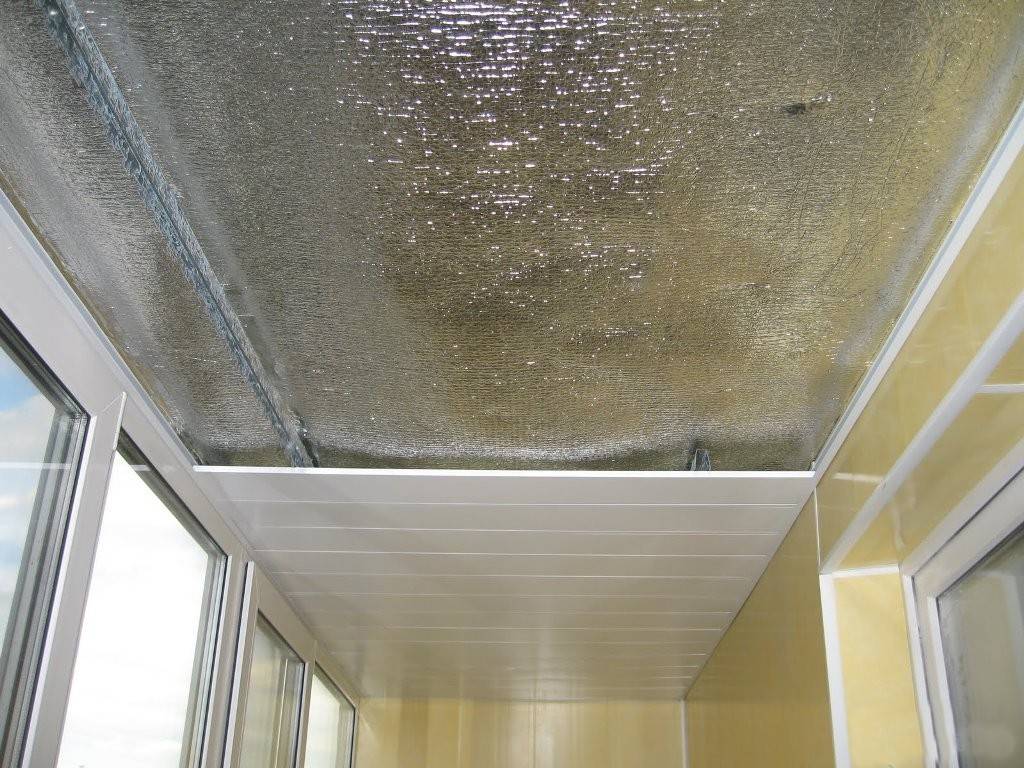 Теплоизоляция потолка на балконе