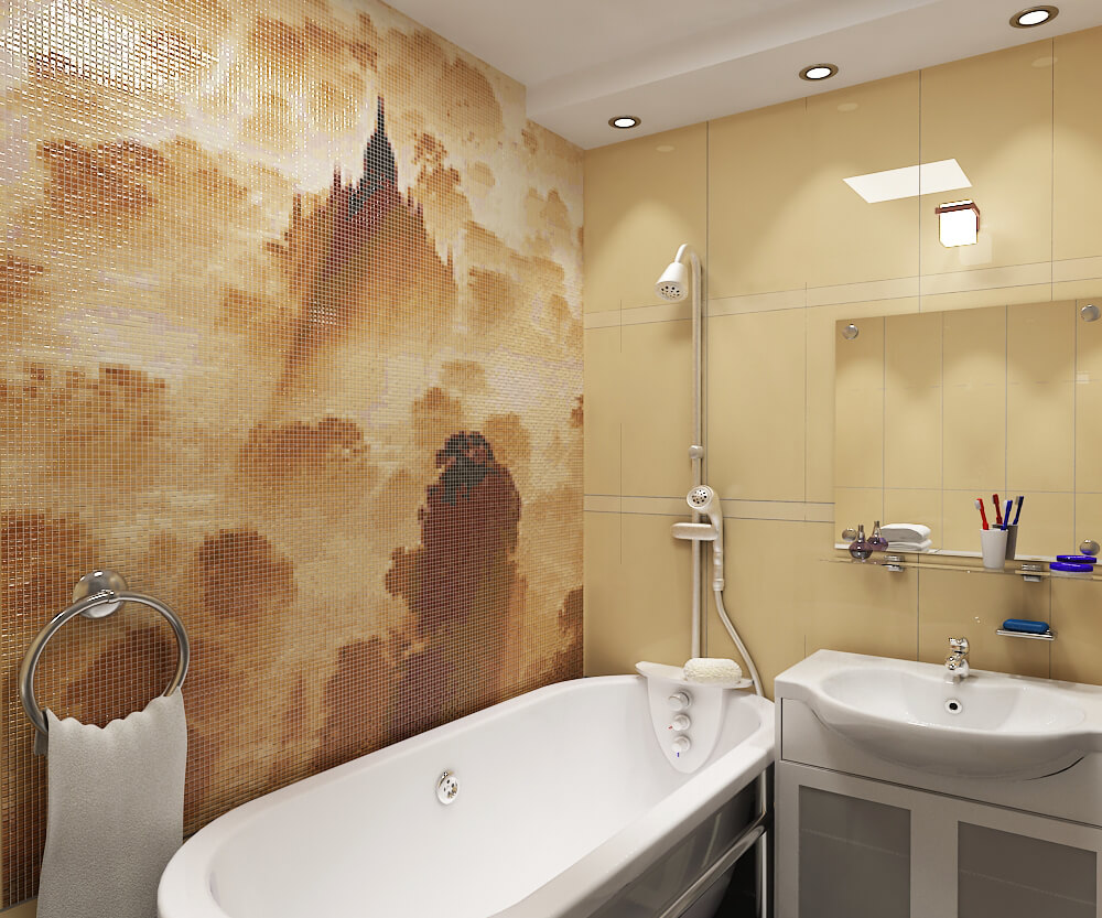 Существует масса альтернативных вариантов отделки стен без плитки в ванной комнате