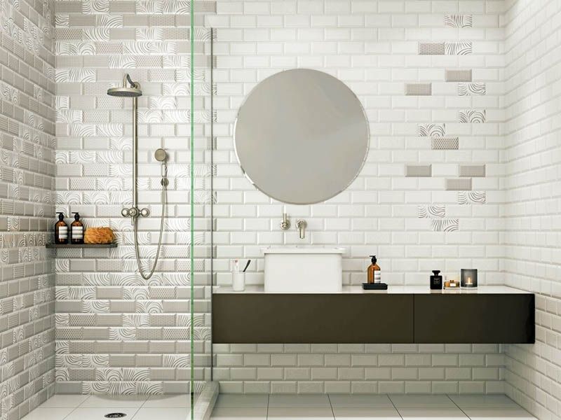 Клинкерная плитка "кабанчик"в дизайне ванной комнаты