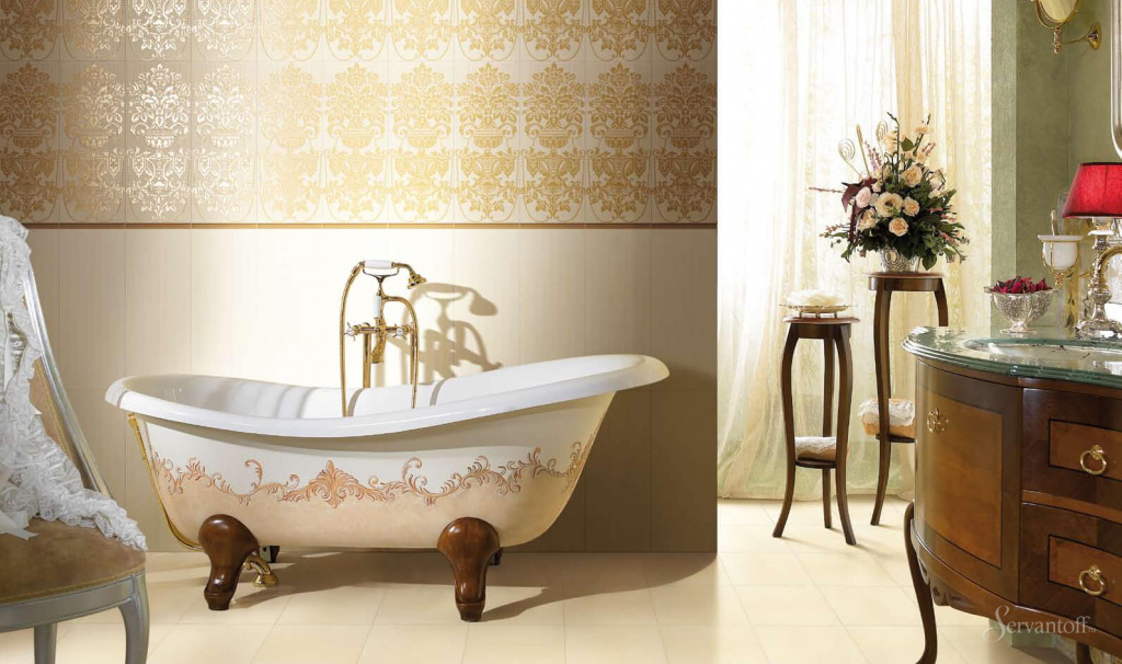 Стиль барокко в дизайне ванной