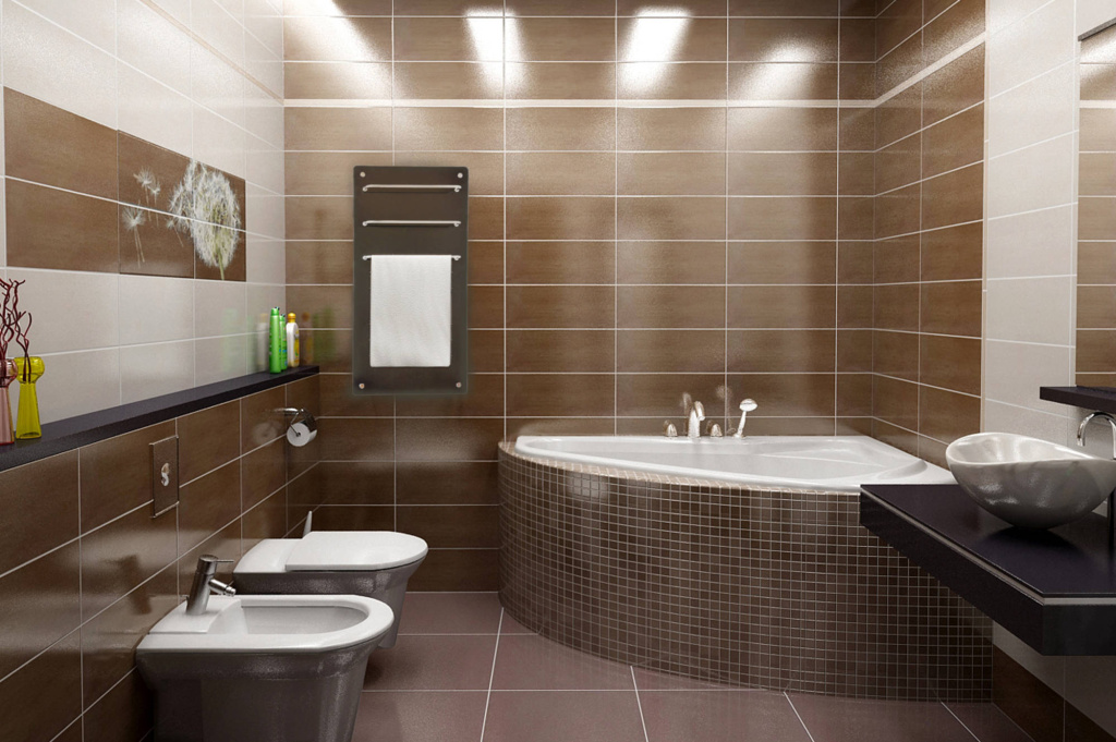 Гармоничная отделка ванной – это правильное сочетание размеров, цветов и фактур плитки