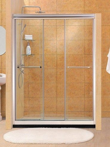 Раздвижные стеклянные двери в ванной