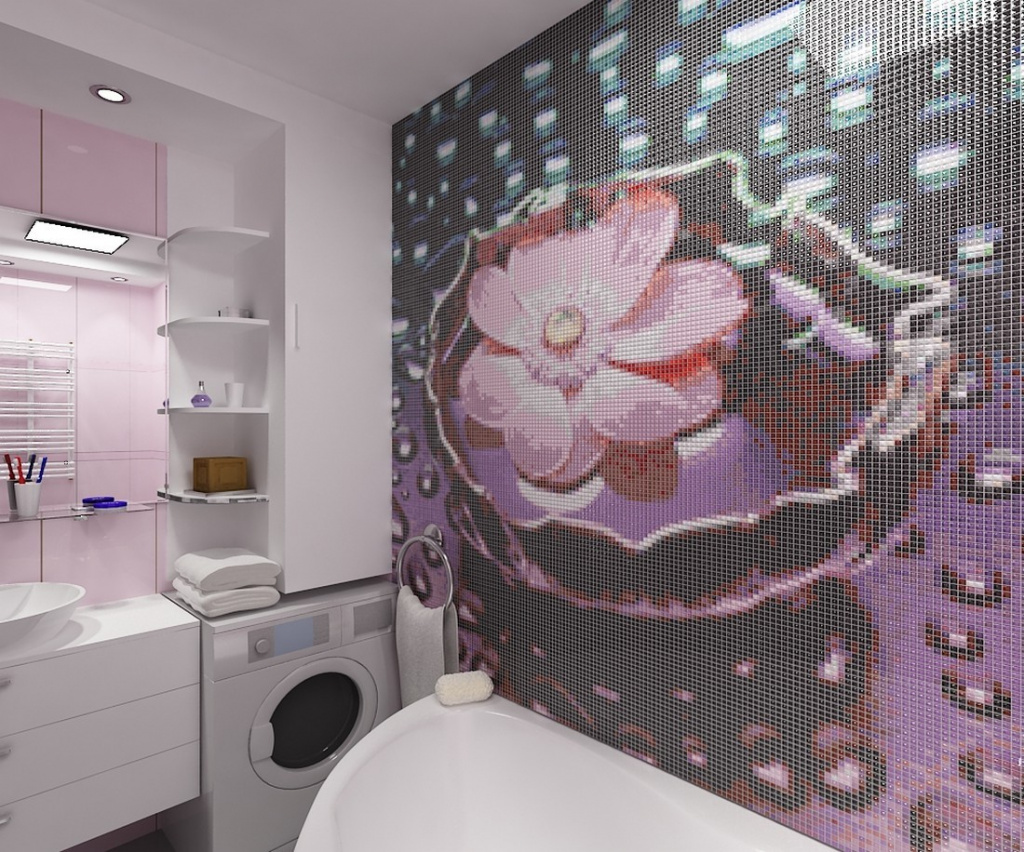 Мозаика в дизайне ванной – изящество и эксклюзивность