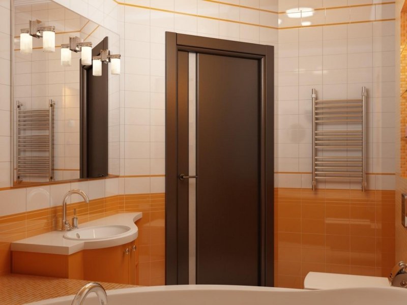 Двери МДФ в ванную и туалет – популярный вариант