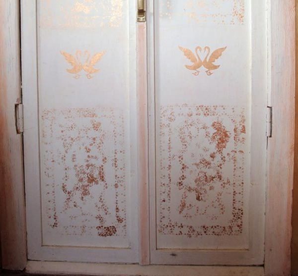 Декор дверей прованс в технике декупаж