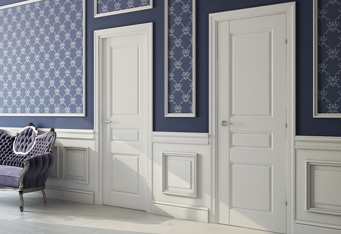 Белые межкомнатные двери с покрытием эмалью