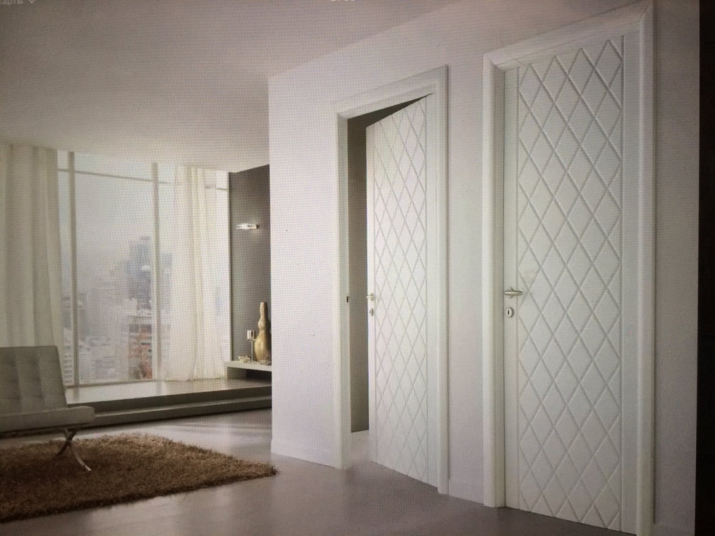 Межкомнатные двери с эмалью и с геометрическим рисунком преобразят современный интерьер