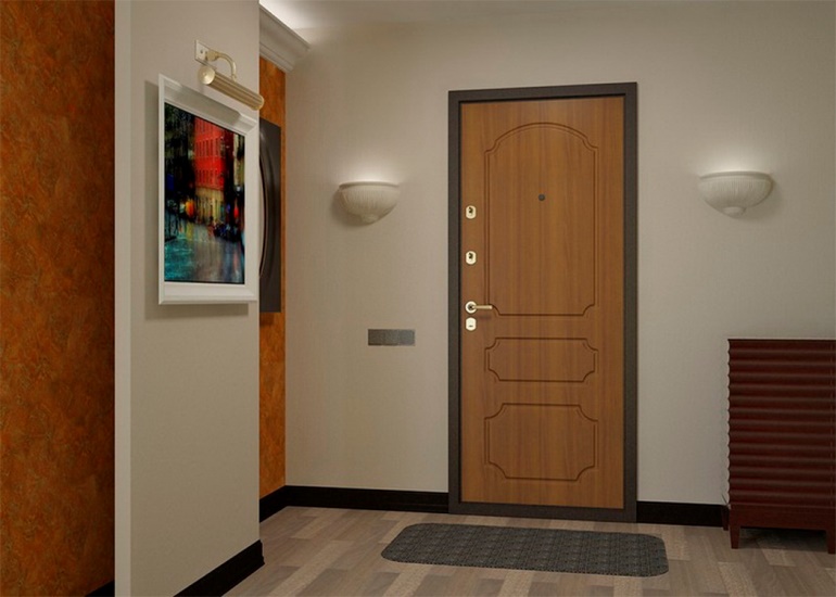 Входная дверь в квартире стандартных размеров
