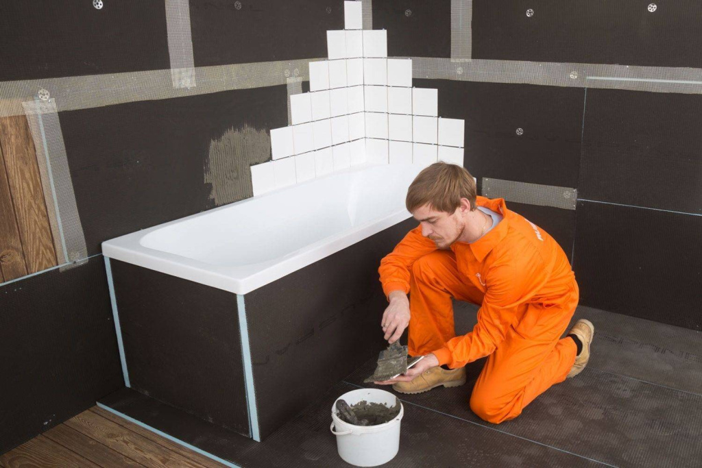Гидроизоляция стен в ванной под плитку