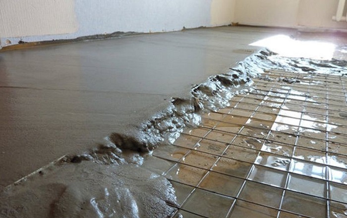 Заливка бетонного пола
