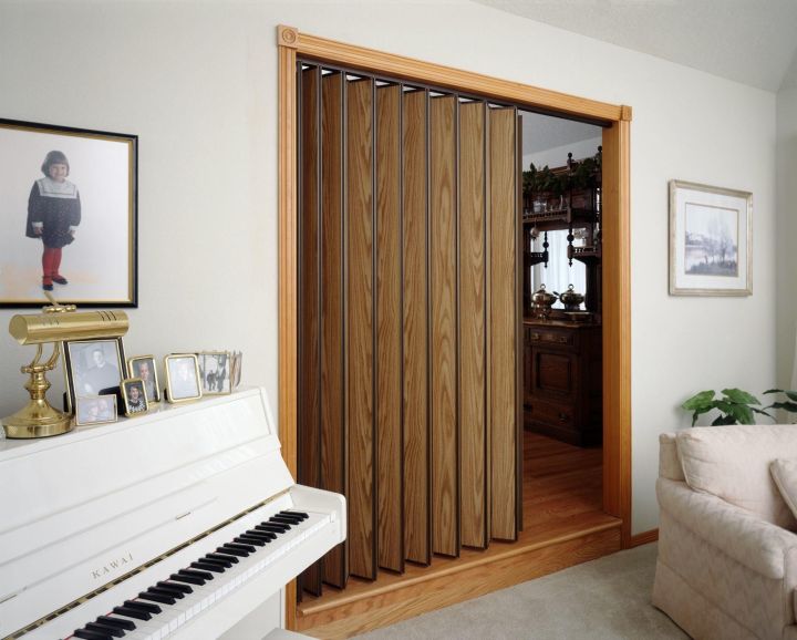 Складная дверь гармошка: раскладные деревянные двери для гардеробной и не только