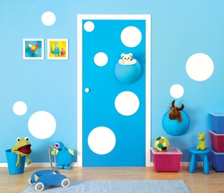 Дверь экошпон с оригинальным дизайном в детскую комнату