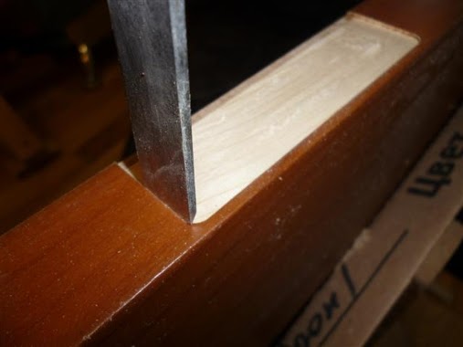 Запил дверной коробки под углом