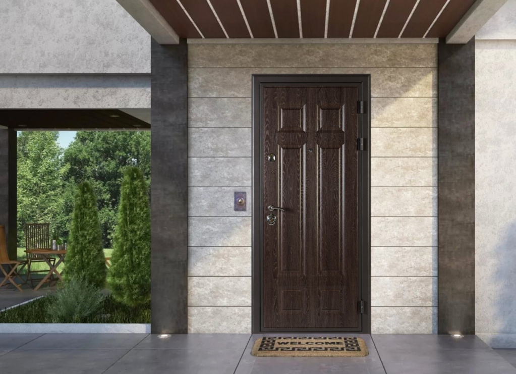 Входная дверь в частном доме стандартных размеров