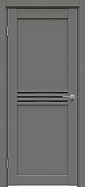 Дверь межкомнатная "Concept-601" Медиум грей, стекло Лакобель чёрный