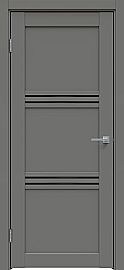 Дверь межкомнатная "Concept-602" Медиум грей, стекло Лакобель чёрное