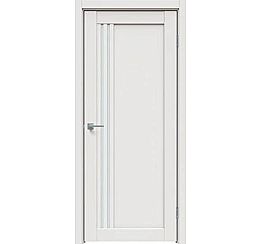 Дверь межкомнатная  "Concept-604" Белоснежно матовый, стекло Сатинато белое