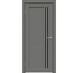 Дверь межкомнатная "Concept-604" Медиум грей, стекло Лакобель чёрное