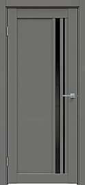 Дверь межкомнатная "Concept-608" Медиум грей, стекло Лакобель чёрное