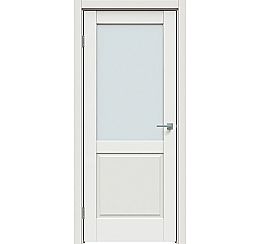 Дверь межкомнатная "Concept-629" Белоснежно матовый, стекло Сатинато белое
