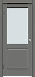 Дверь межкомнатная "Concept-629" Медиум грей, стекло Сатинато белое